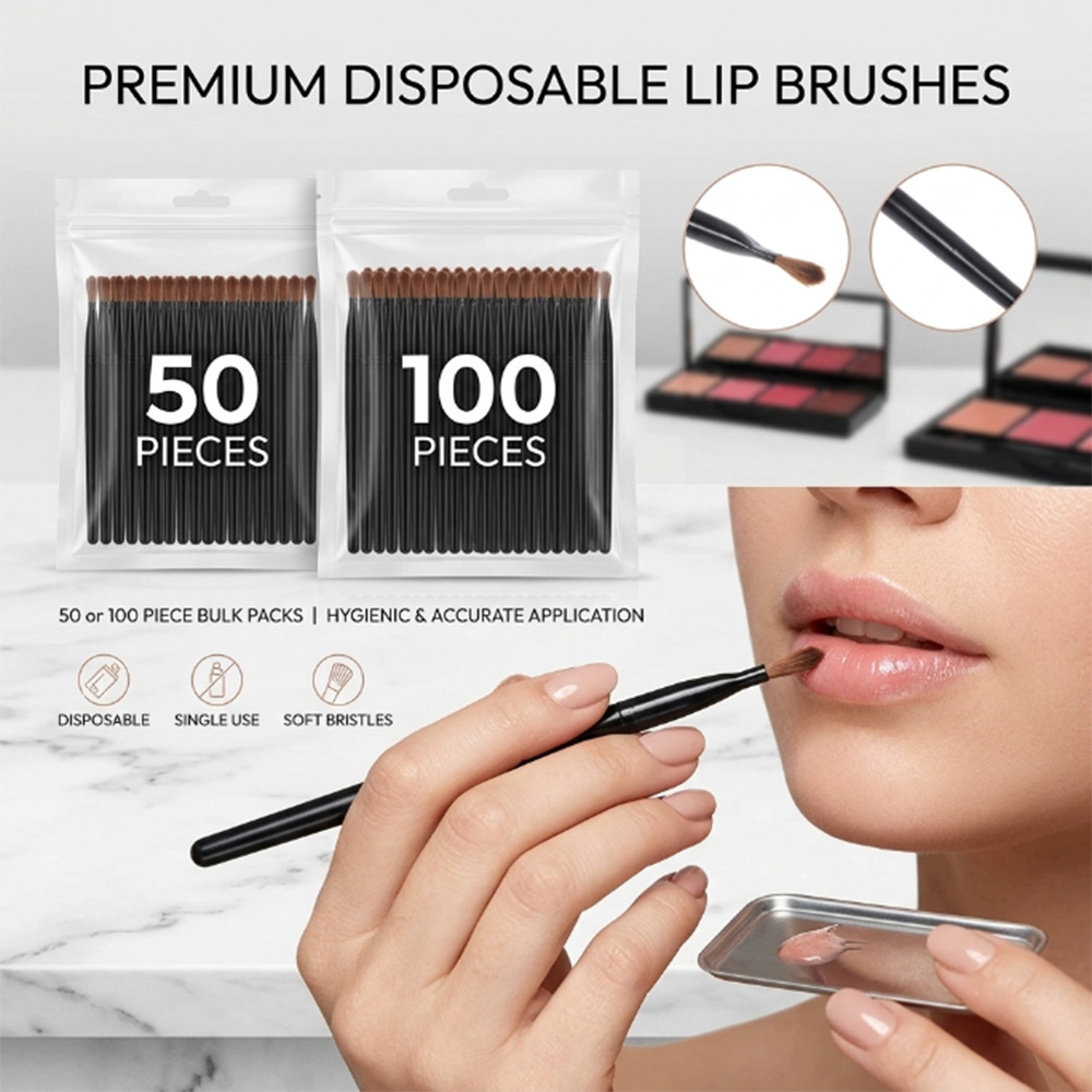 Beauty Makeup Products - Набор одноразовых кистей для губ (50/100