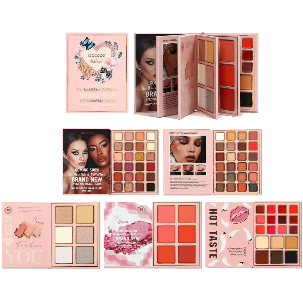 Beauty Makeup Book - 78-цветная блестящая палитра теней для век,