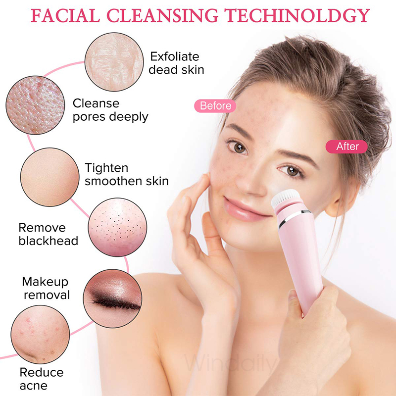 Электрическая щетка для очищен – обзор и цена Electric Face Cleanser Brush