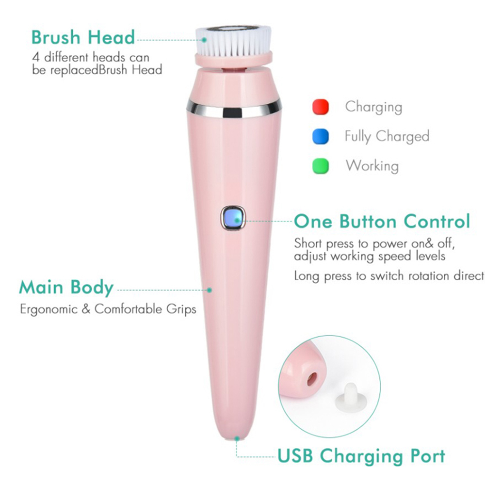 Электрическая вращающаяся щетк – обзор и цена Electric Face Cleanser Brush